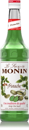 MONIN Pistachio syrup bottle
