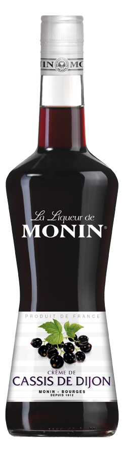 MONIN Cassis de Dijon liqueur bottle