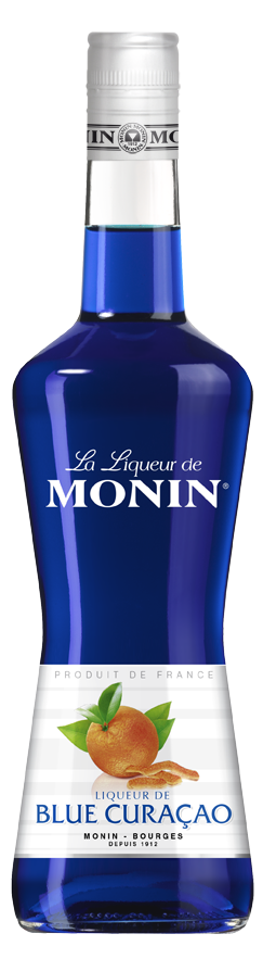 MONIN Blue Curacao liqueur bottle