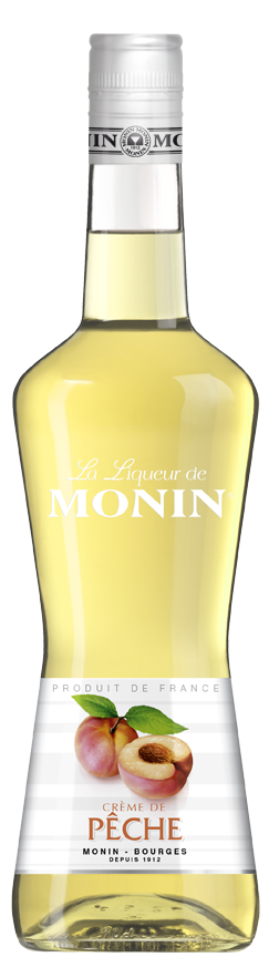 MONIN Peach liqueur bottle