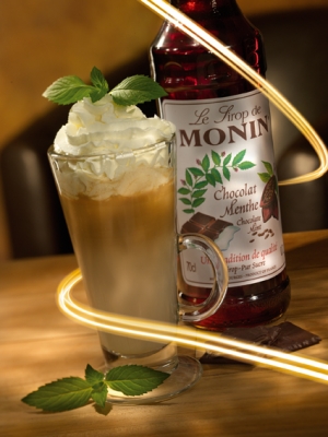 MONIN Chocolate Mint syrup ambiant