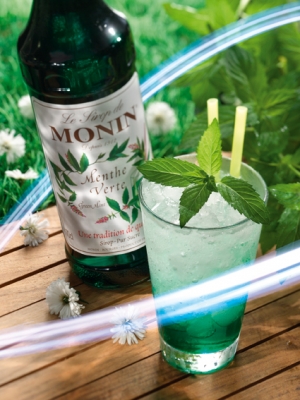MONIN Green Mint syrup ambiant