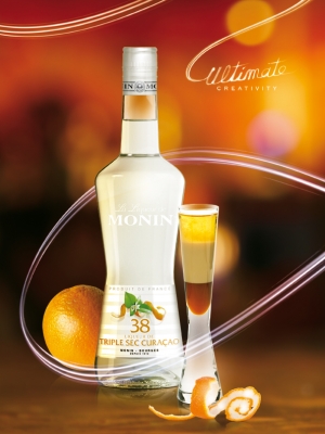 MONIN 38° Triple Sec Curaçao ambiant