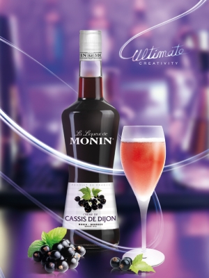 MONIN Cassis de Dijon liqueur ambiant