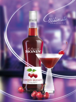 MONIN Cherry Brandy liqueur ambiant