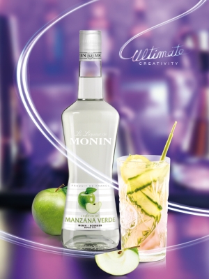 MONIN Manzana Verde liqueur ambiant