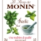 MONIN Basil syrup label