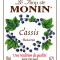 MONIN Blackcurrant syrup label