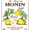 MONIN Pear syrup label