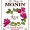MONIN Rose syrup label