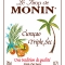 MONIN Triple Sec Curacao syrup label